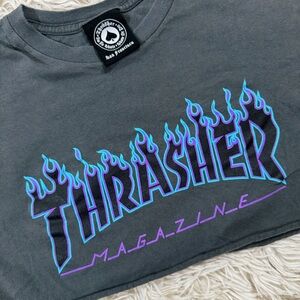 ✨Vintage Thrasher Magazine Skater Boy Crop T Shit